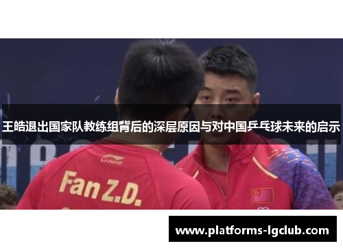 王皓退出国家队教练组背后的深层原因与对中国乒乓球未来的启示
